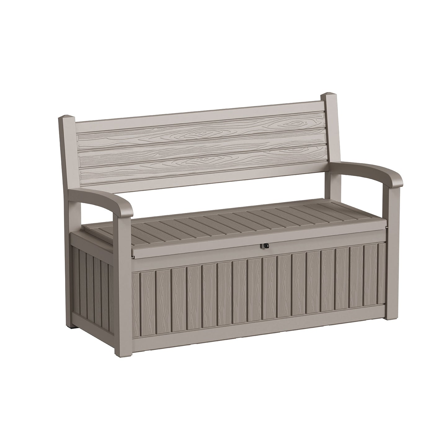 Deck Box 80 Gallon Waterproof Resin Storage Bench 500 LB Capacity