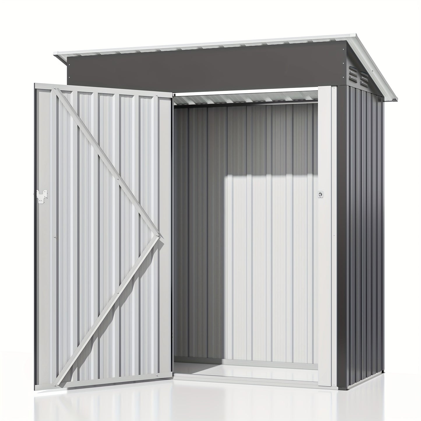 Outdoor Storage Shed | Metal Lockable Backyard Patio Garden Garage