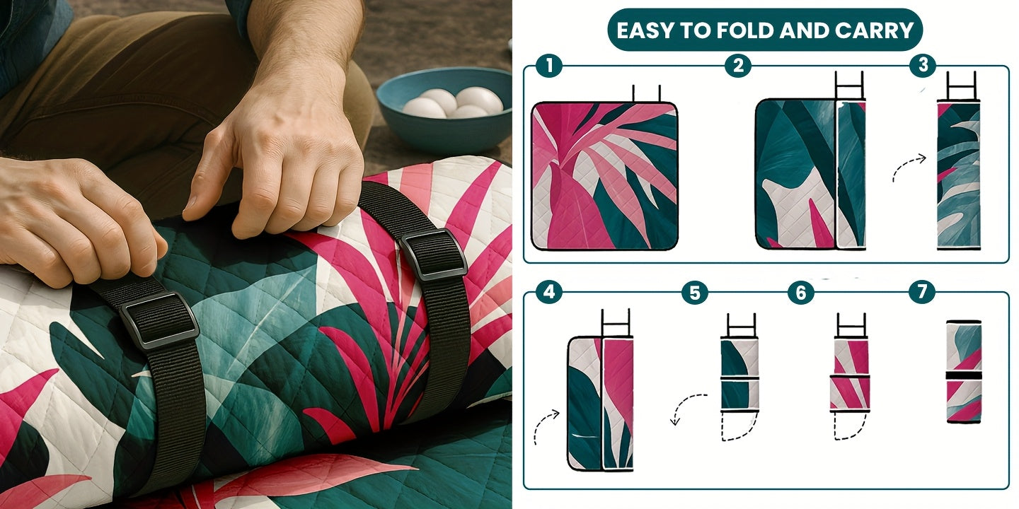 Picnic Blanket Waterproof | Foldable Padded Beach Park Camping Mat