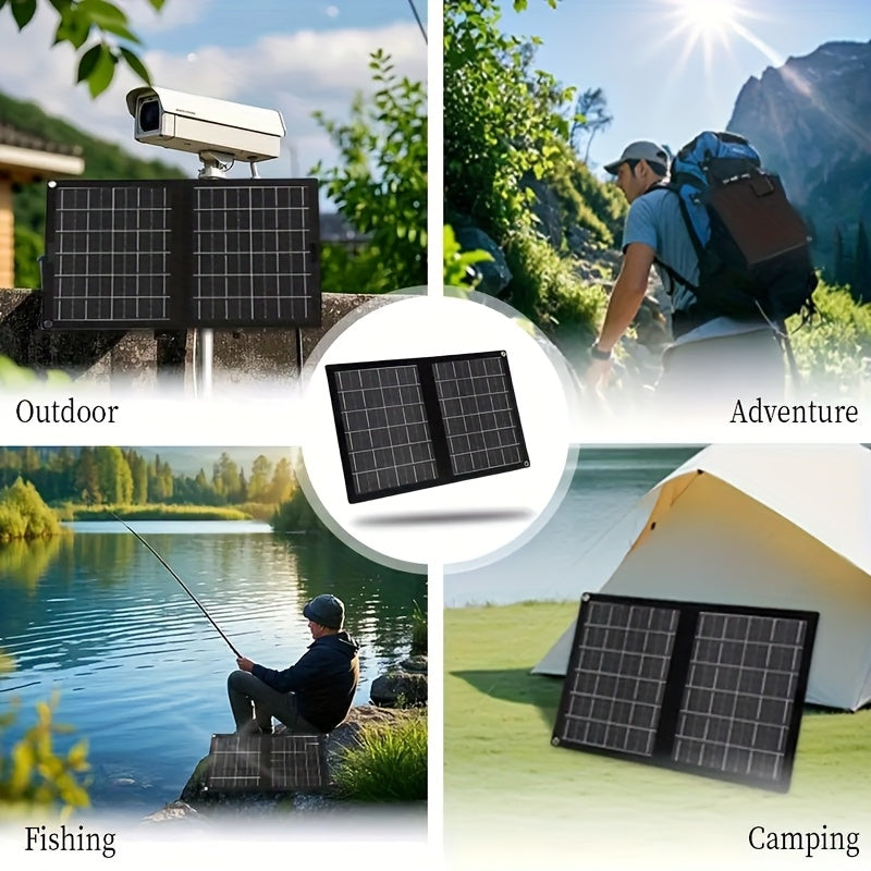 Solar Panel Charger | Foldable Portable Camping RV Power Station Laptop