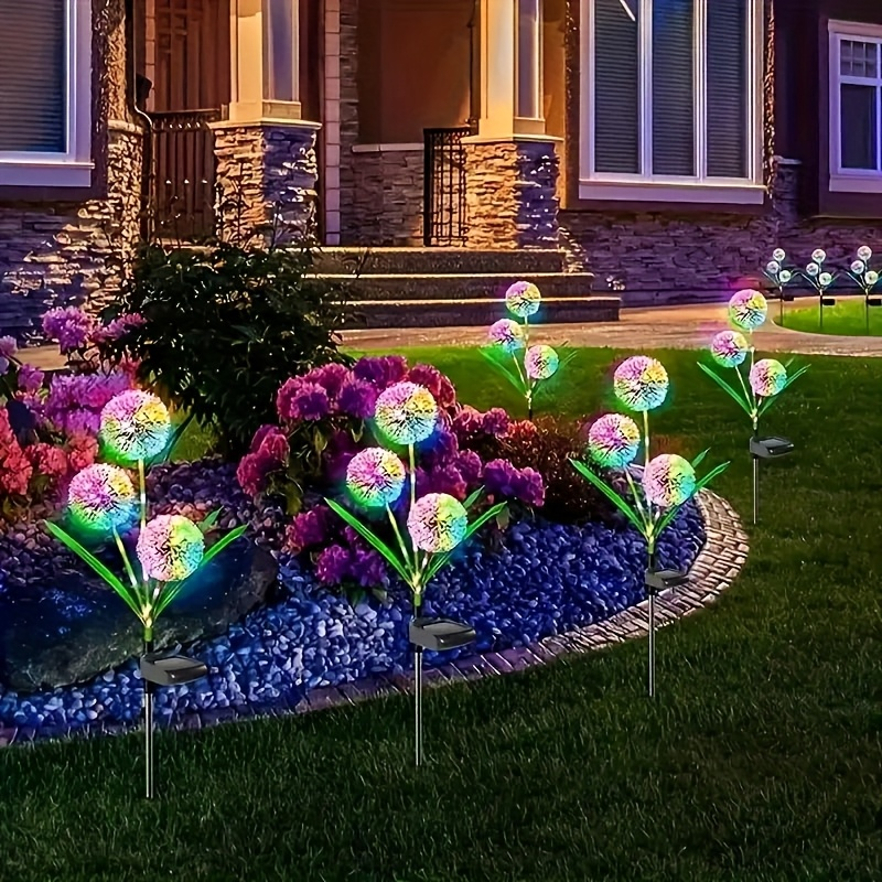 Solar Starburst Onion Lights 3-Head Plug-In Waterproof IP65