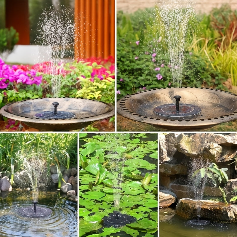 Solar Fountain | Bird Bath Set Vintage Outdoor Garden Pond Decor