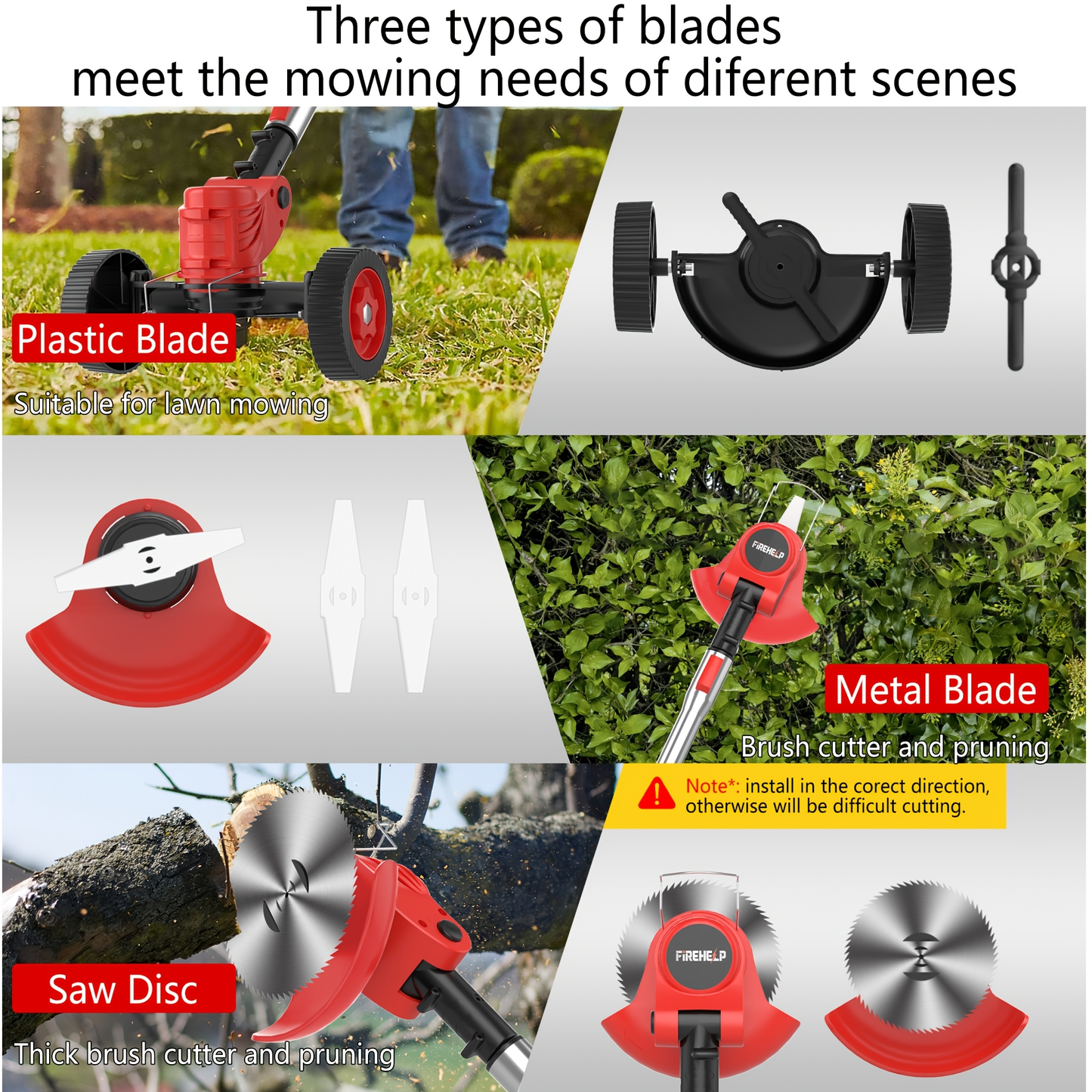 Cordless Lawn Mower 3-in-1 Electric Trimmer Weed Eater Edger Bush Cutter 21V Dual Battery Adjustable Height Swivel Head Lightweight for Small Yards Patios Gardens