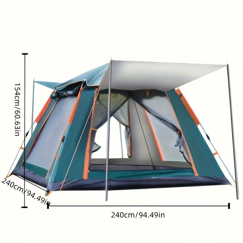 Beach Tent 3-4 Person Automatic Folding Four-Sided Waterproof