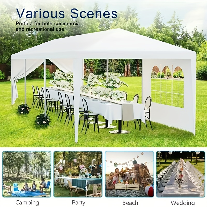 Party Tent 10x20 Outdoor Canopy Gazebo 6 Removable Sidewalls Wedding