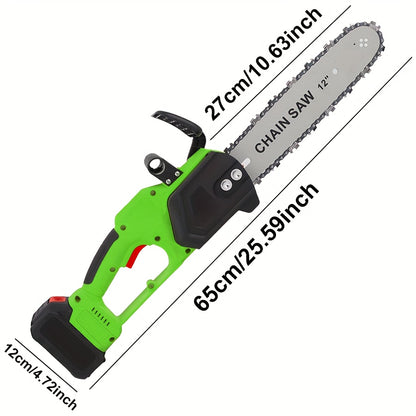 Cordless Chainsaw Brushless Battery | Tree Pruning Wood Cutting Garden