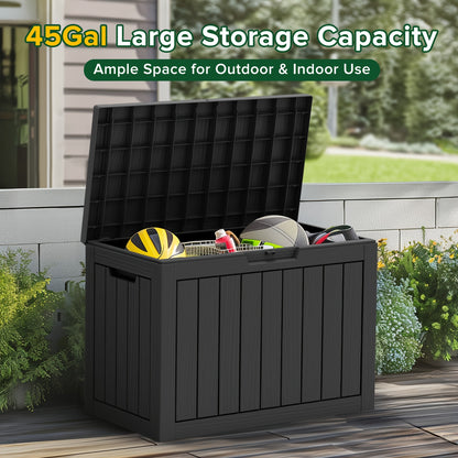 Outdoor Storage Box Lockable Weatherproof | Deck Patio Garden Bench
