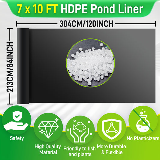 Pond Liner HDPE Heavy Duty – Waterproof Koi Fish & Water Garden