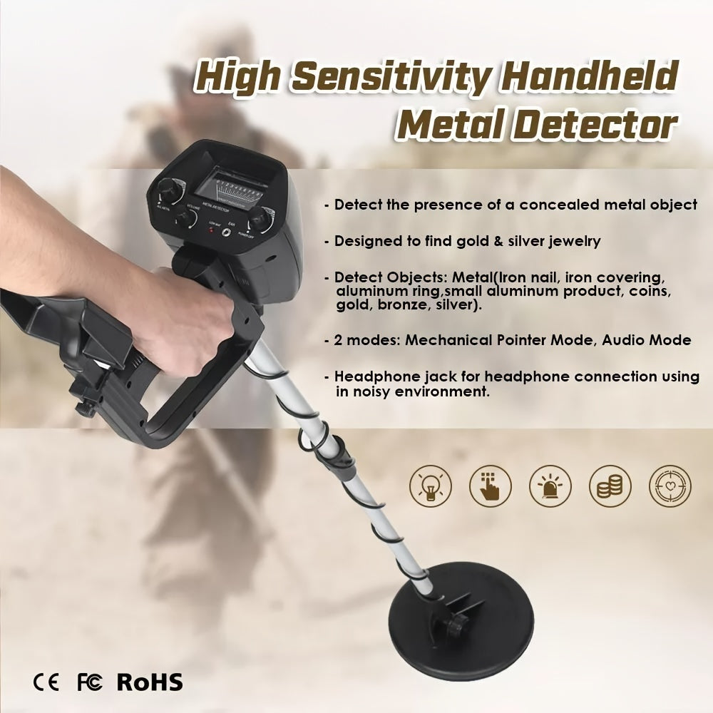 Metal Detector | LCD Deep Search Waterproof Coil Gold Coin Relic