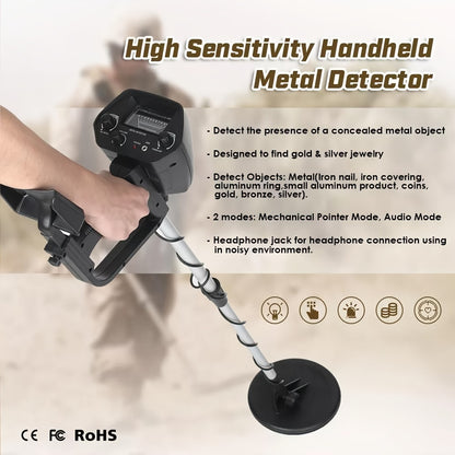 Metal Detector | LCD Deep Search Waterproof Coil Gold Coin Relic