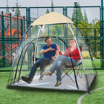 Waterproof Camping Tent 1-3 Person Transparent Oxford Rain Shelter