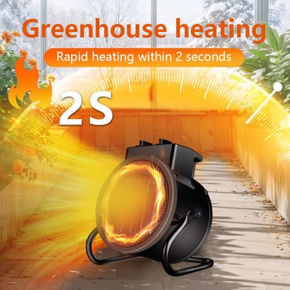 Space Heater | Portable PTC Ceramic Greenhouse Garage Patio Indoor