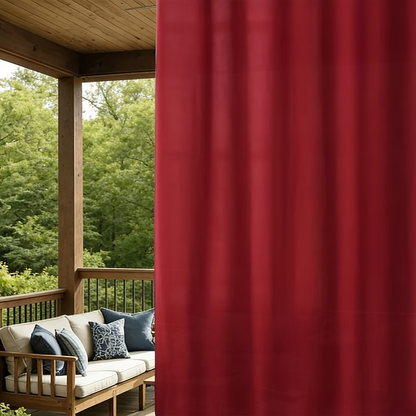 Sheer Curtains Outdoor Voile Drapes 6 Pack – Semi-Transparent Light Filtering Grommet Top Panels for Porch Patio Pergola Balcony Pool Privacy