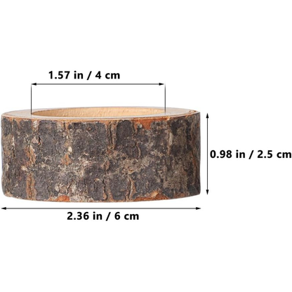Wooden Tealight Candle Holders Set of 22 – Natural Birch Stump Votive Candlestick Centerpiece for Wedding, Party & Rustic Home Decor