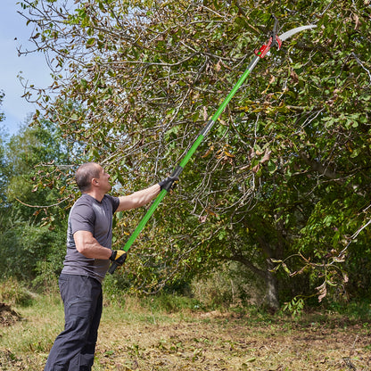 26FT Manual Pole Saw with Pruner & Bag – Extendable Tree Trimmer
