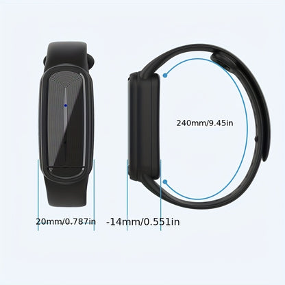 Mosquito Repellent Bracelet – Ultrasonic Soundwave Technology, USB Rechargeable, Waterproof Wristband for Camping Outdoor Hiking Travel, No Chemicals