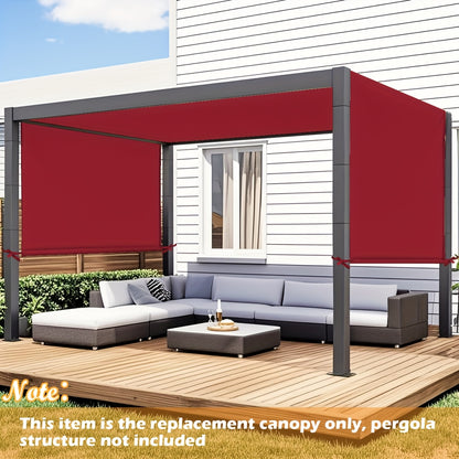Pergola Canopy Replacement Retractable UV Block | Patio Shade Cover