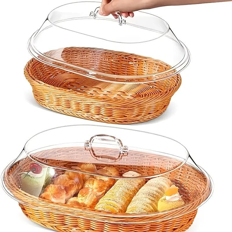 Bread Basket Woven | Fruit Dessert Snack Tray Kitchen Home Decor