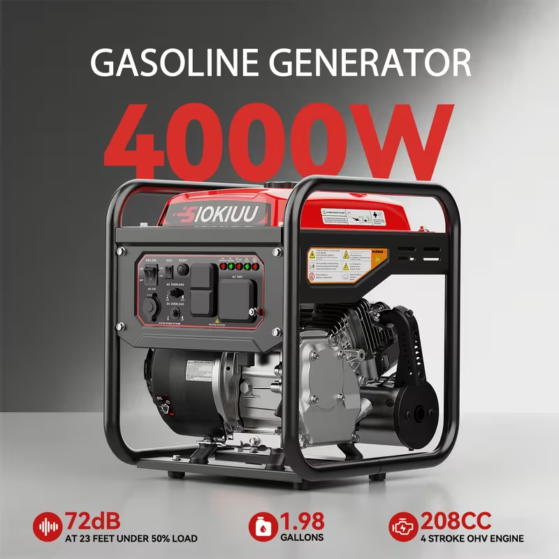 Inverter Generator Portable Ultra Quiet - 2500W/3600W/4000W/4500W, CO Auto Shutoff, ECO Mode, Parallel Ready, Clean Power THD<3% for Camping, RV, Home Backup, Yard & Lawn