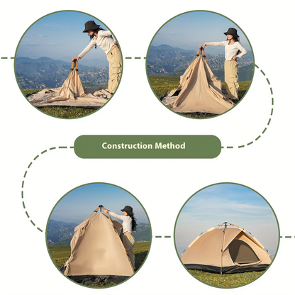 Outdoor Camping Tent 4 Person Automatic Pop Up Sun Protection Fishing