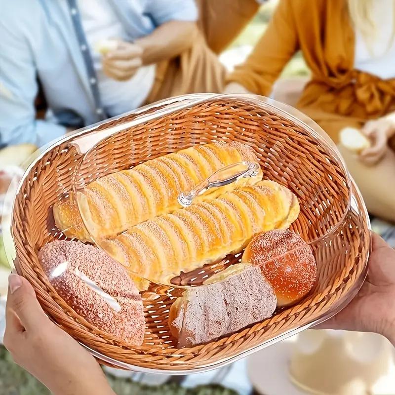 Bread Basket Woven | Fruit Dessert Snack Tray Kitchen Home Decor