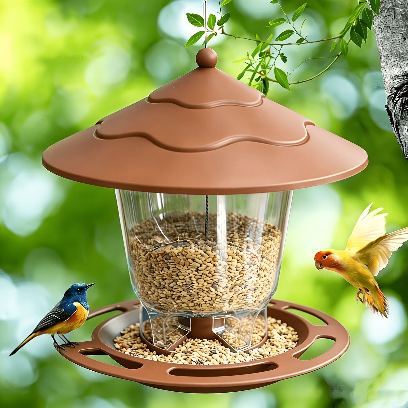 Hummingbird Feeder - 3D Automatic Outdoor Garden Hanging Bird Feeder