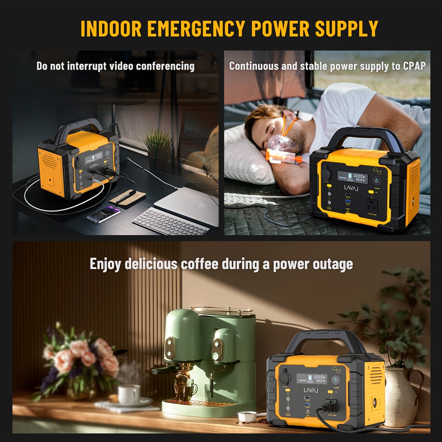 Off-Grid Power Station 1000W 2000W Peak 1075Wh LiFePO4 Battery Solar Generator Fast Charging for Home Emergency Camping Hunting Outdoor RV Backup