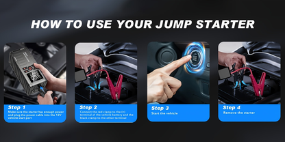7000A Jump Starter 8-in-1 29800mAh with Air Compressor Tire Inflator SOS LED Flashlight Power Bank for 10L Gas 8.5L Diesel Cars Trucks RV Motorcycle Boat