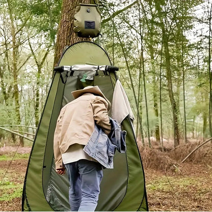 Camping Shower Tent Kit Pop Up Privacy Tent Solar Shower Bag 20L