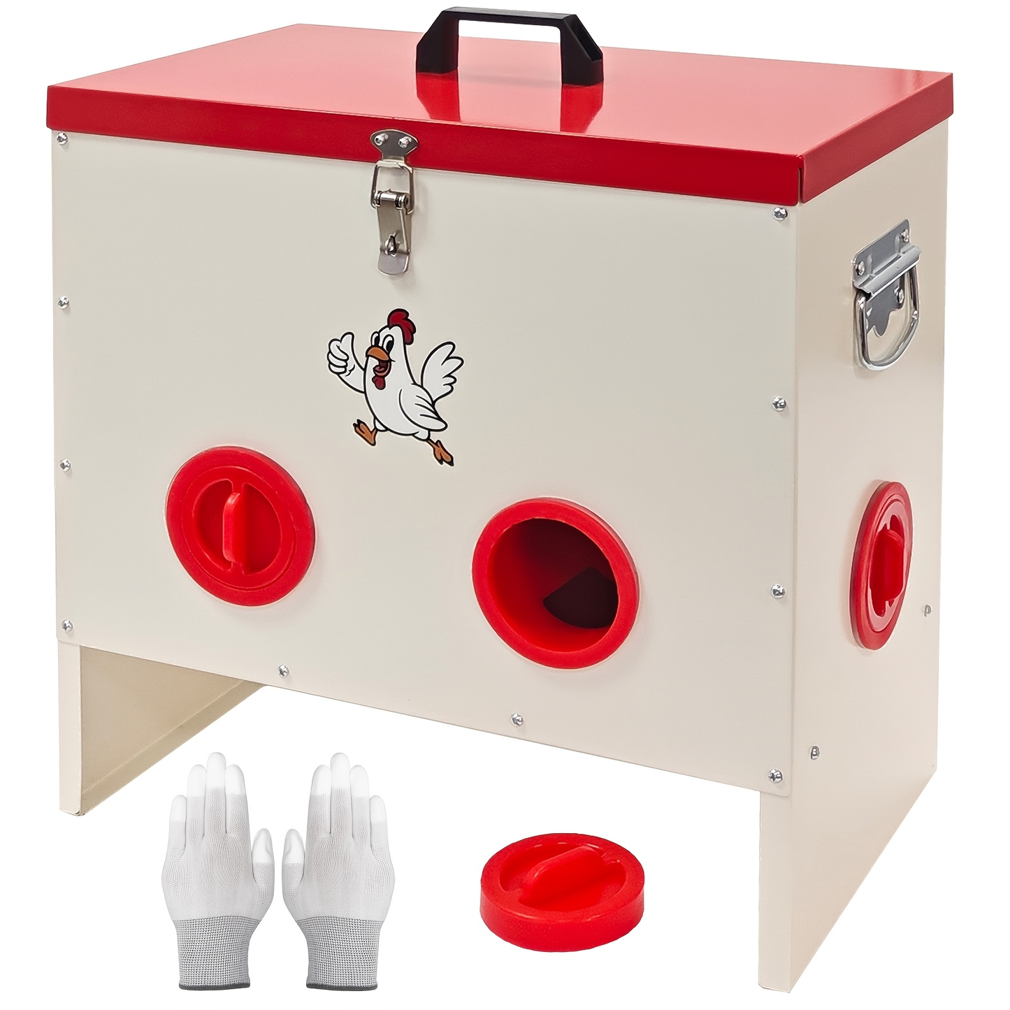 Gravity Chicken Feeder Stainless Steel 6 or 10 Port Rat-Proof
