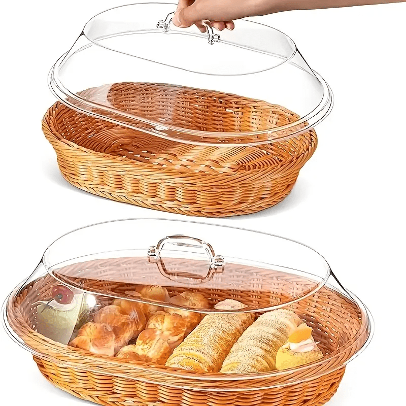 Bread Basket Woven | Fruit Dessert Snack Tray Kitchen Home Decor