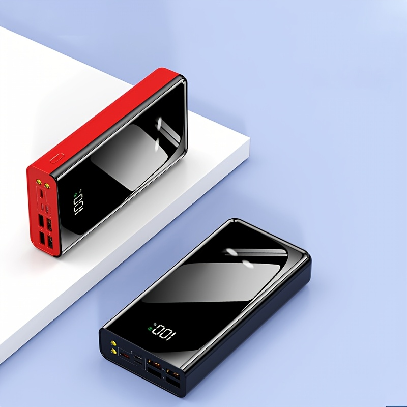 Portable Charger 50000mAh Large Capacity Power Bank LED Light Power Display Multi-Port USB-C Micro USB Fast Charge for Phones Electronics Outdoor Travel