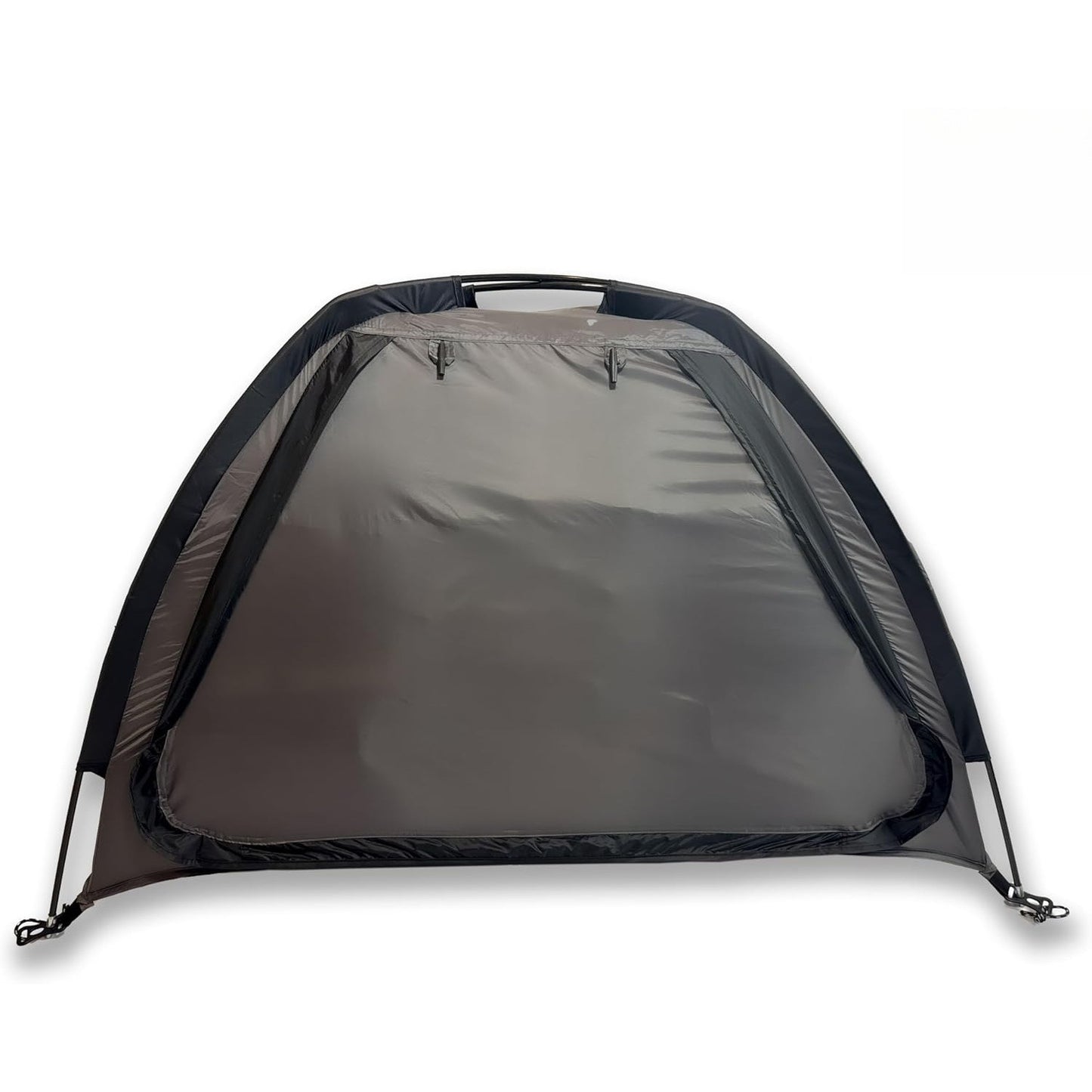 Camping Tent Organizer 9-Shelf with Zippered Flap — Hanging Storage Rack for Shoes, Gear & Dining, Fits Most Tents, Brown & Gray