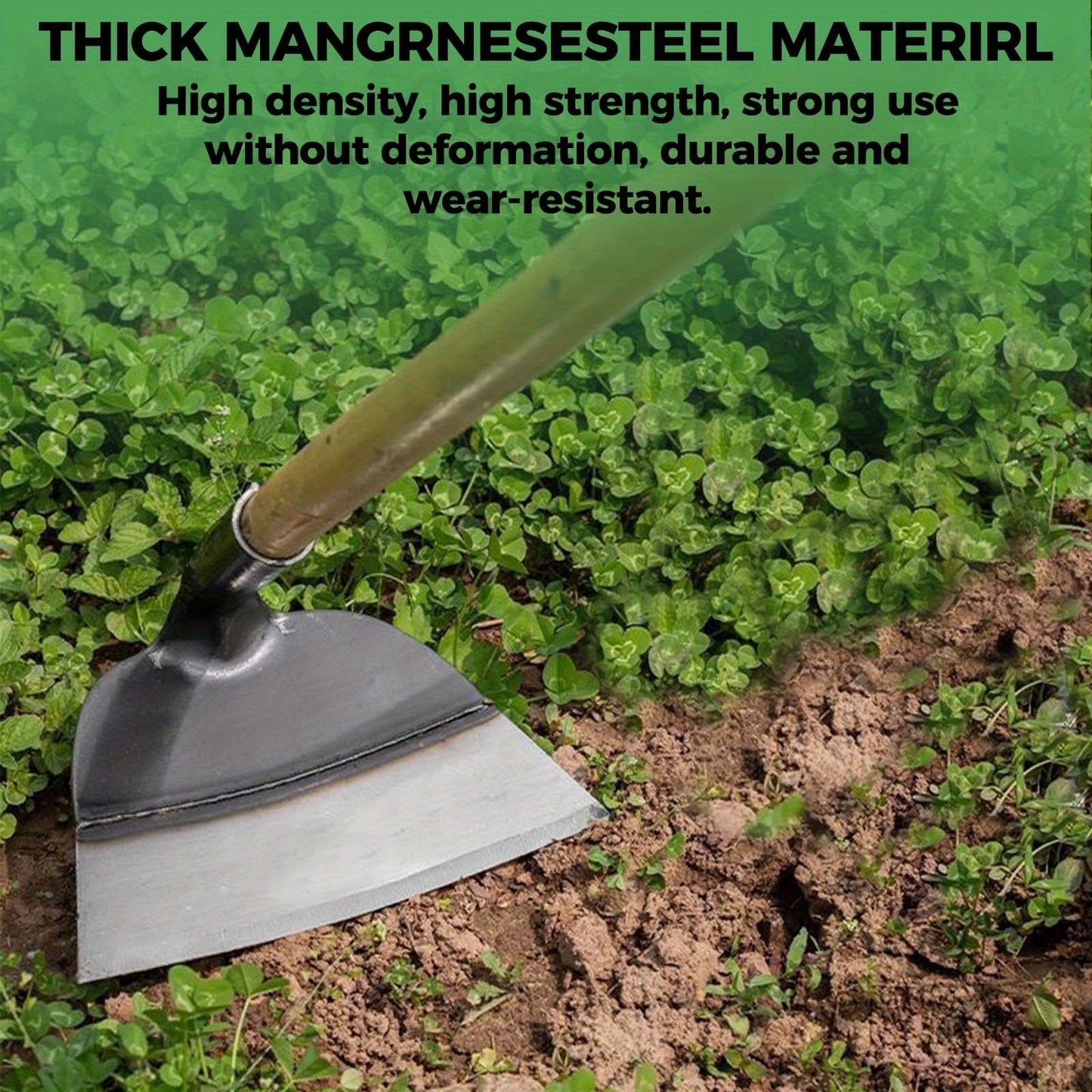 Weeding Tool Manual Heavy Duty Carbon Steel Sharp Blade Root Removal Portable Hand Weeder for Garden Farm Lawn Vegetable Patch Spray-Coated Durable