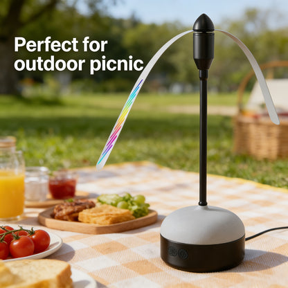 Mosquito Repellent Fan with Light – Portable Desktop Bug Repeller, Quiet USB Insect Repellent Fan for Indoor Outdoor Use, Patio Dining Table Kitchen Restaurant Party Camping Pest Control