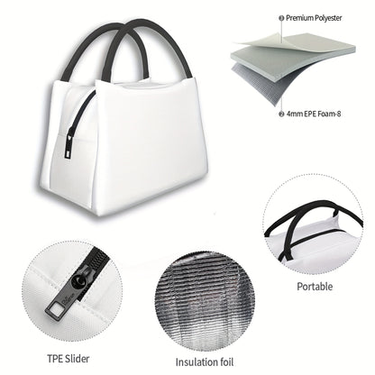 Insulated Lunch Bag with Cute Chicken Pattern Reusable Cooler Tote Bag Portable Thermal Bag for Office Camping Beach Picnic Birthday Gift 11x6.3x6.7in