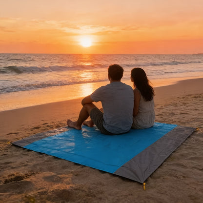 Picnic Blanket Large Outdoor Mat 83"x79" Waterproof Polyester – Lightweight Foldable Camping Mat for Beach, Gatherings, Sunbathing & Lawn