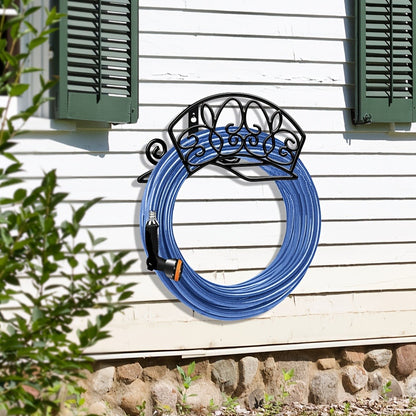 Wall-Mounted Water Pipe Bracket Decorative Bird Butterfly Garden Hose Holder 11x6in