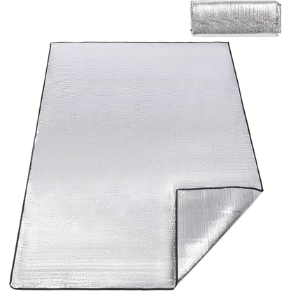 Insulated Camping Mat 2-Pack Aluminum Foil EPE Foam Foldable Moisture-Proof Outdoor Picnic Mat 78x39in – Portable Lightweight All-Season Ground Pad