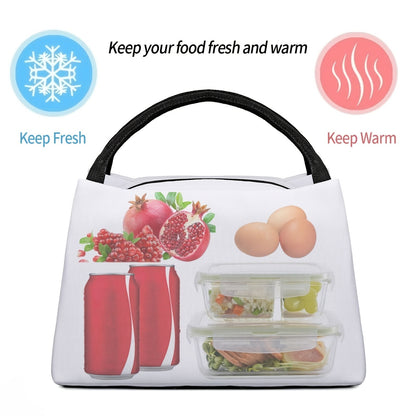 Insulated Lunch Bag with Cute Chicken Pattern Reusable Cooler Tote Bag Portable Thermal Bag for Office Camping Beach Picnic Birthday Gift 11x6.3x6.7in