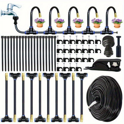 Drip Irrigation Kit Automatic Watering System Garden Sprinkler Misting Atomization Hose 5m–20m