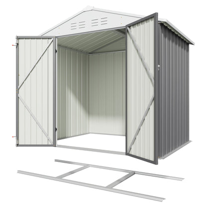 Metal Storage Shed 3x5 & 4x6.2 ft Waterproof Lockable Garden Shed
