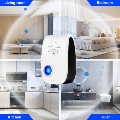 Ultrasonic Pest Repeller Plug-In 2025 Upgrade – Electronic Indoor Pest Control for Cockroaches, Mice, Rodents, Ants, Mosquitoes & Spiders, Set of 4/6/8 Units for Whole-Home Coverage