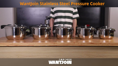 Pressure Cooker Aluminum with Canner Rack – Large Capacity 6QT 8QT 10QT Pressure Canner for Home Canning | Fast Cooking Safety Valve Gas & Induction Cooktop Compatible Batch Meal Prep