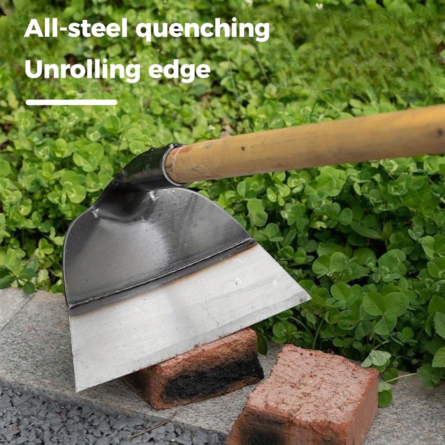 Weeding Tool Manual Heavy Duty Carbon Steel Sharp Blade Root Removal Portable Hand Weeder for Garden Farm Lawn Vegetable Patch Spray-Coated Durable