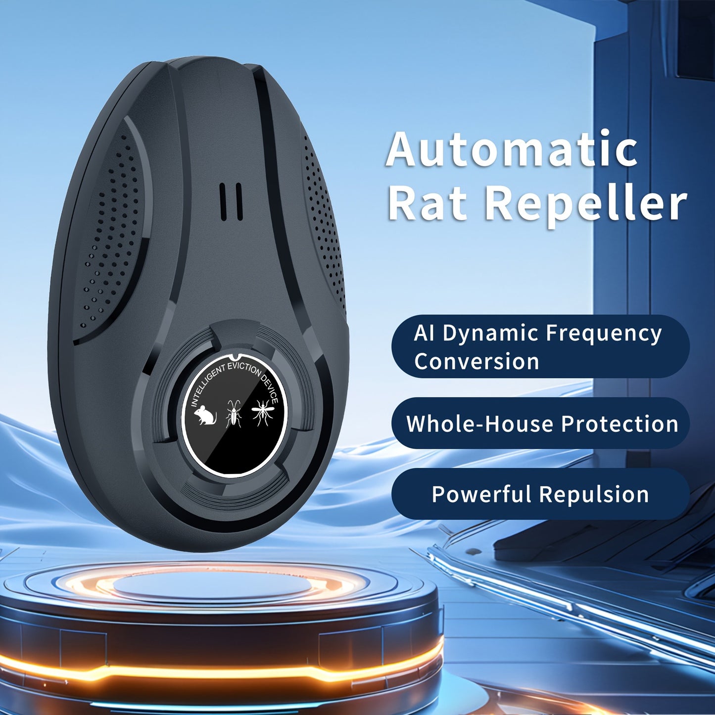 Electronic Pest Repeller – Soundwave Variable Frequency Insect Repellent for Home, Shop & Warehouse, Repels Mosquitoes, Rodents & Cockroaches, Multi-Pack