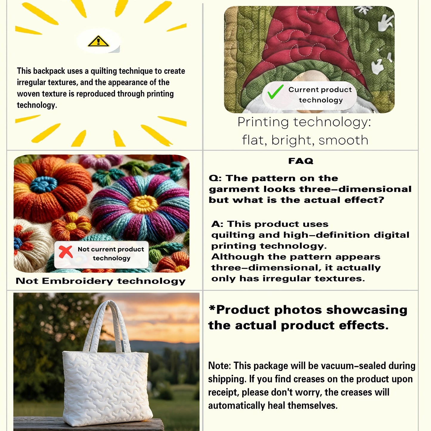 Quilted Tote Bag Large Capacity for Women & Men – Lightweight Soft Shoulder Bag for Travel Commute Shopping