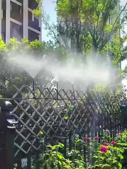 Garden Sprinkler Kit Rotating Copper Nozzle Automatic Irrigation System for Lawn Balcony Misting