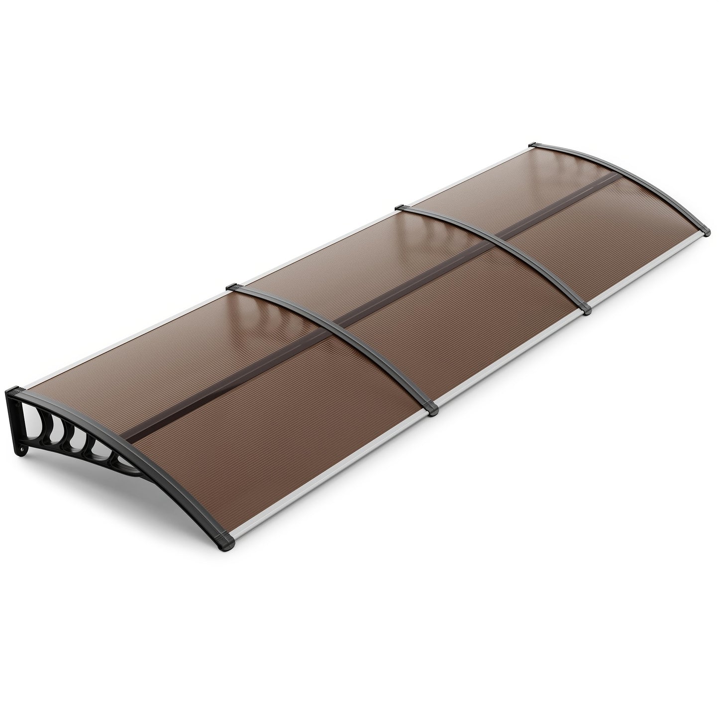 Door Awning 120"x40" Polycarbonate Canopy UPF50+ UV Rain Snow