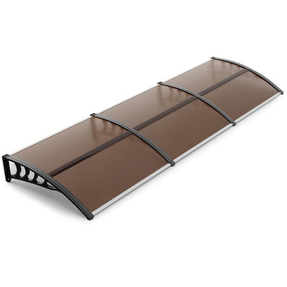 Door Awning 120"x40" Polycarbonate Canopy UPF50+ UV Rain Snow